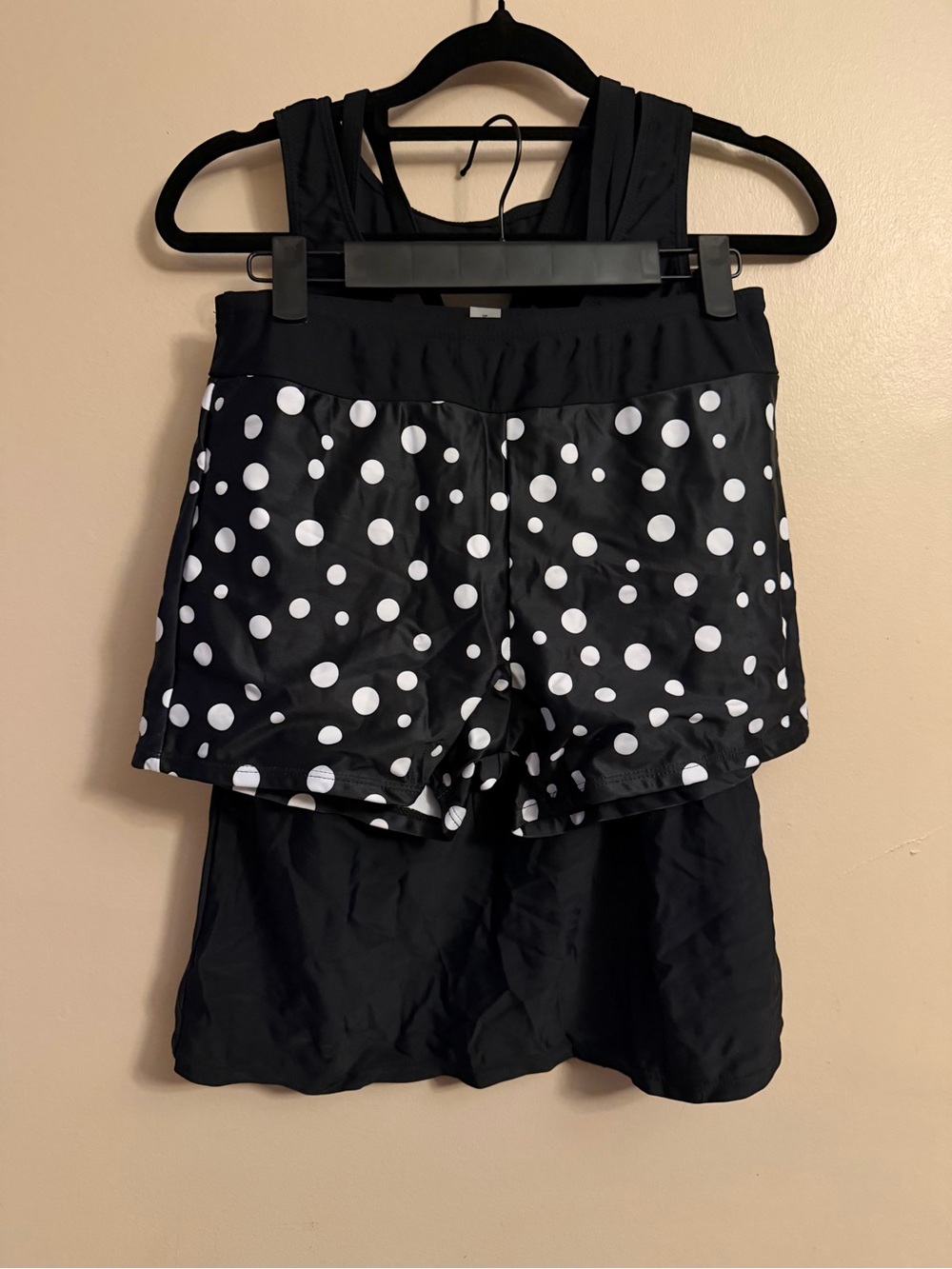 Women’s Black Polka Dot 3 Piece swim suit